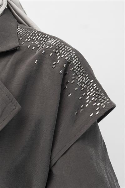 YELEKLİ SPOR ŞIK ELBİSE Antrasit OTW7250