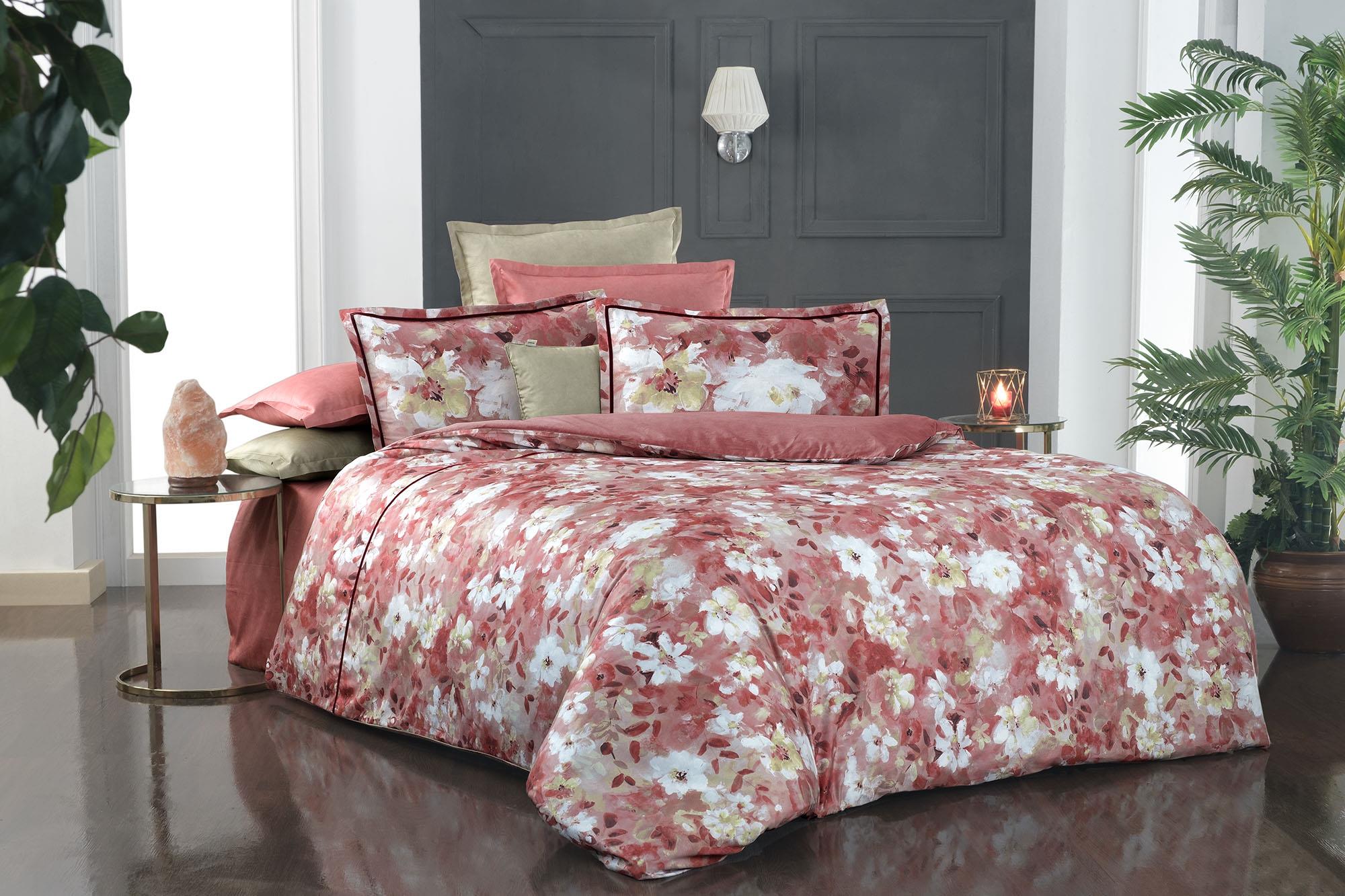 Moreno Saten Nevresim Takımı 4 Yastık Çift Kişilik