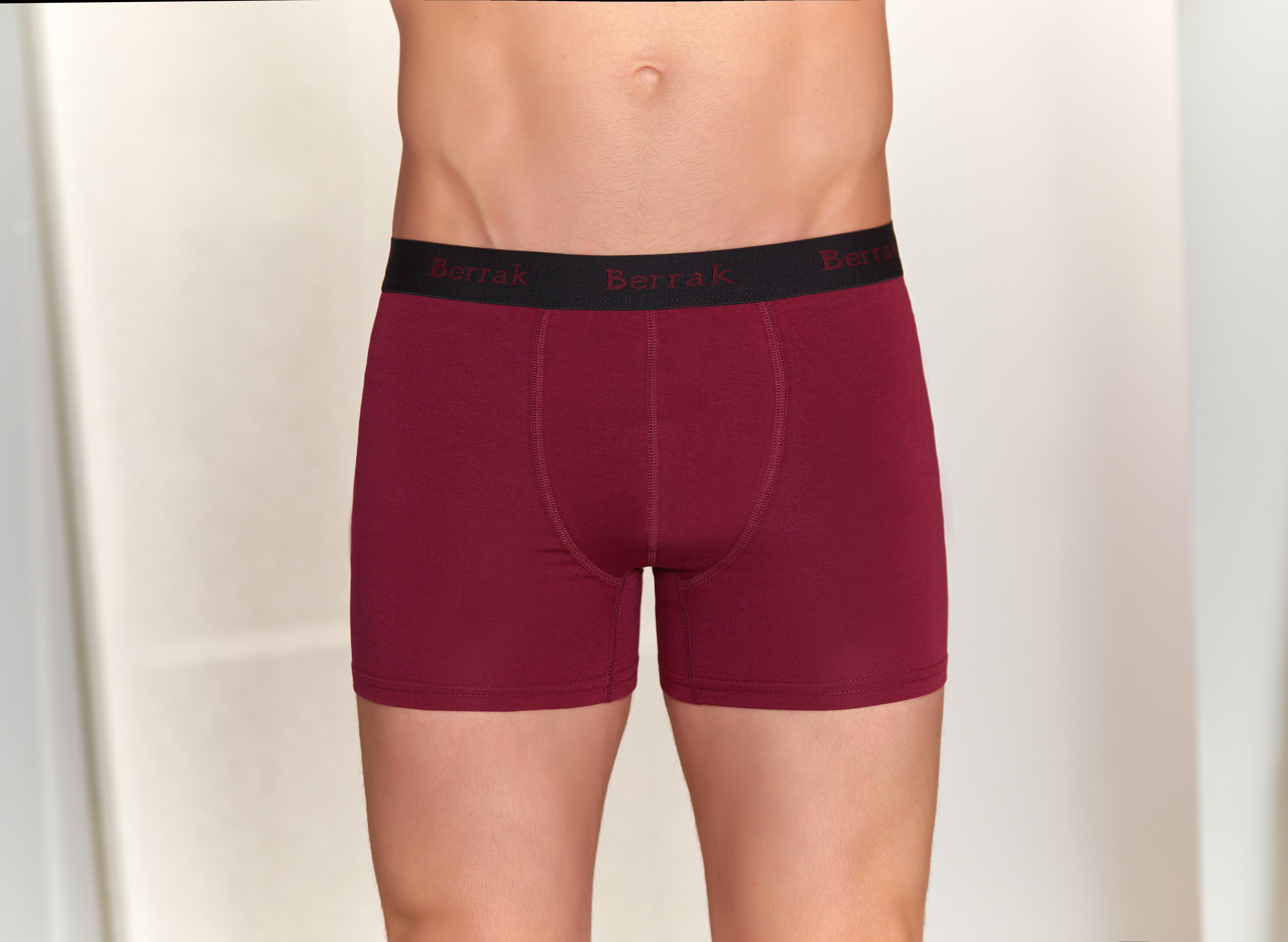 BERRAK 4476 ERKEK MODAL BOXER-BORDO