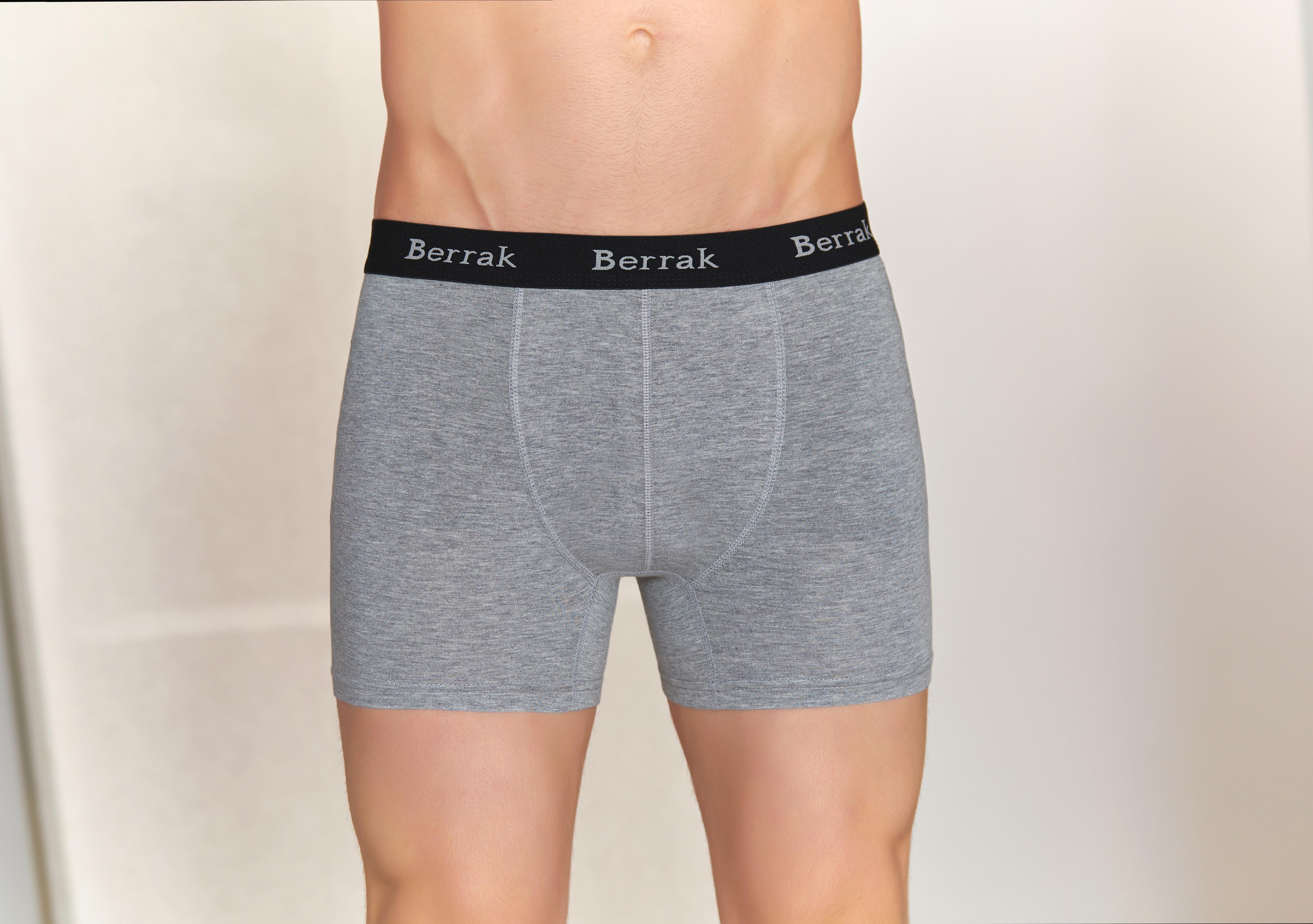 BERRAK 4476 ERKEK MODAL BOXER-GRİ MELANJ