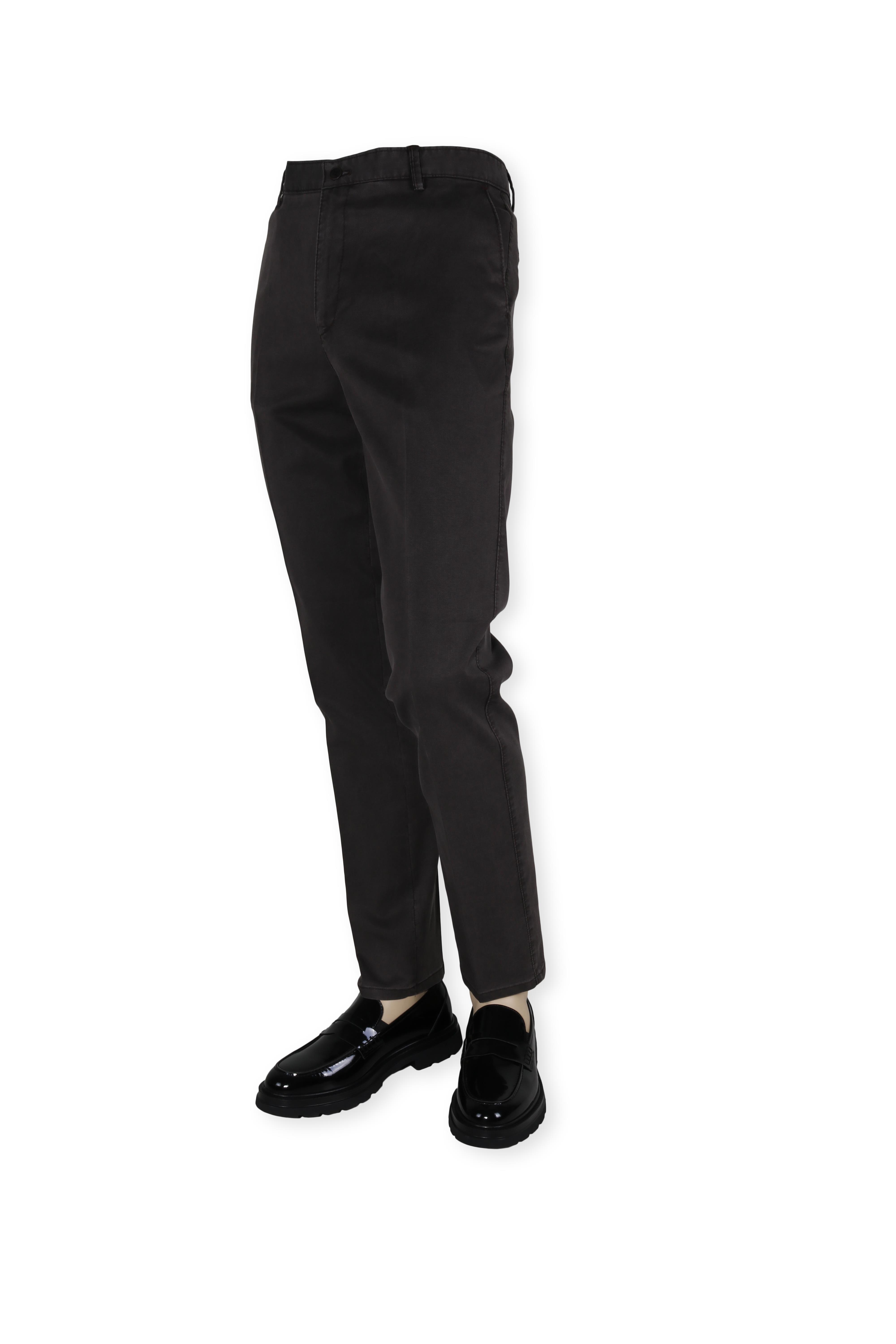 Erkek Terleme Yapmaz Regular Fit Keten Pantolon 0550-KAHVE