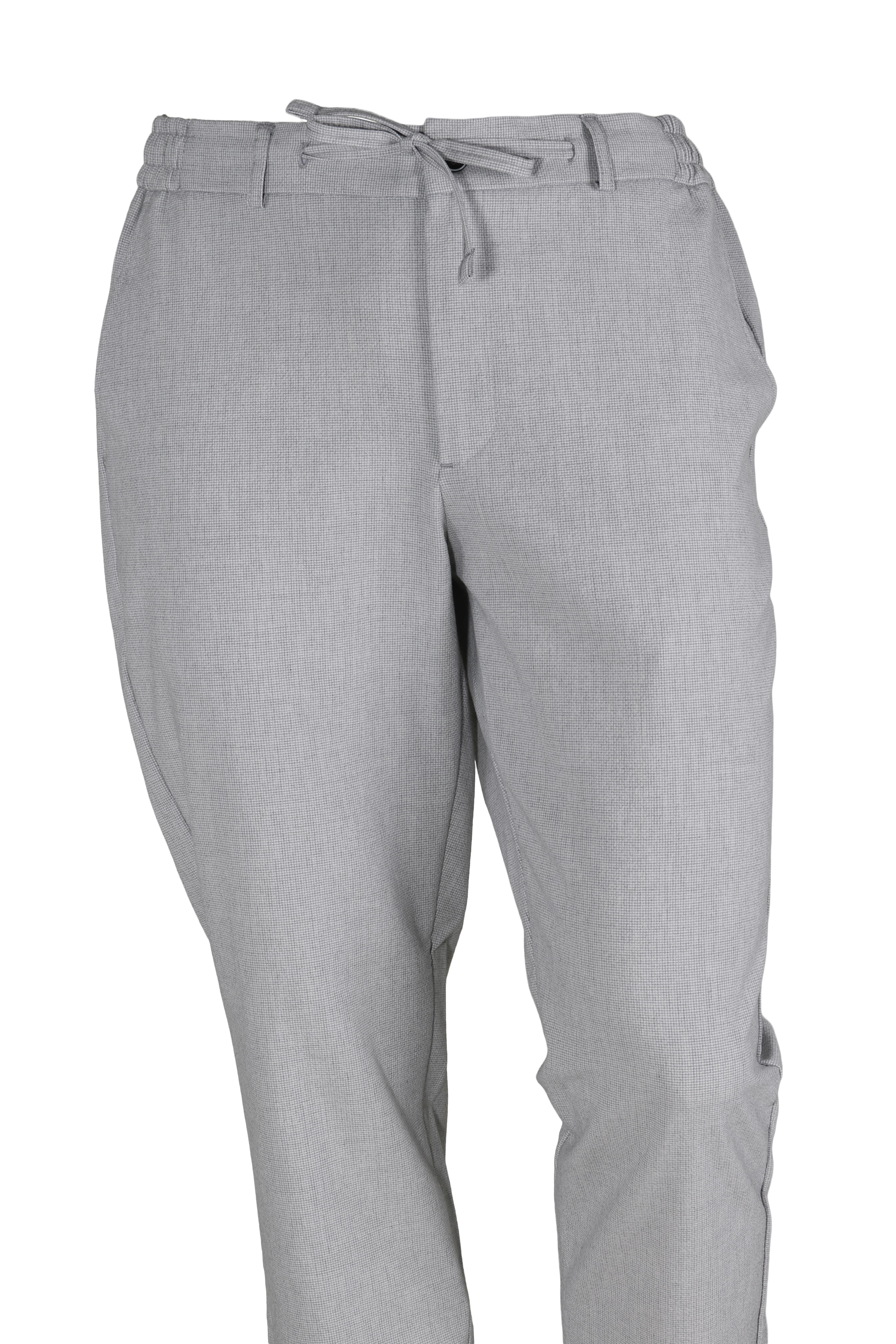 Erkek Terleme Yapmaz Beli Lastikli Bağcıklı Jogger Pantolon 2832-GRİ