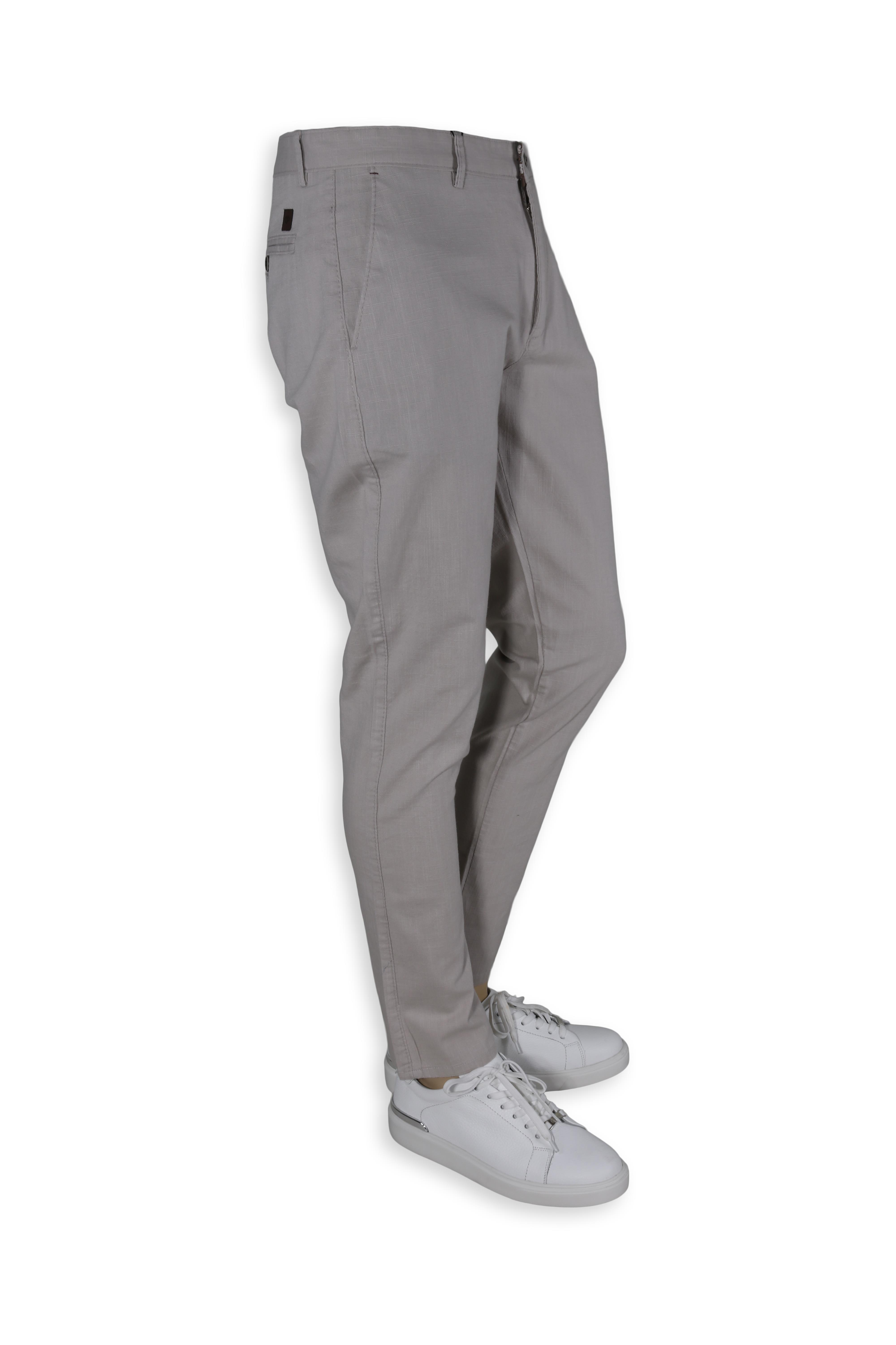 Erkek Terleme Yapmaz Slim Fit Kanvas Pantolon 5555-TAŞ