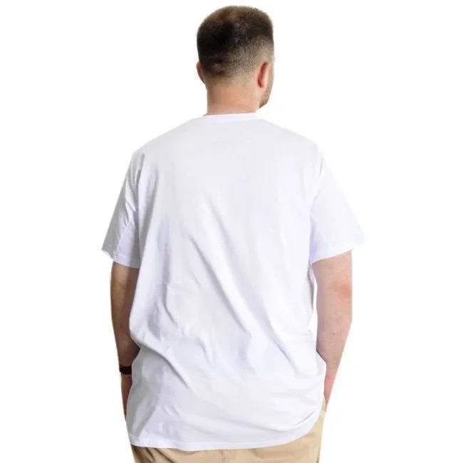 Erkek Battal Pamuklu Regular Fit Tişört 20031-BEYAZ