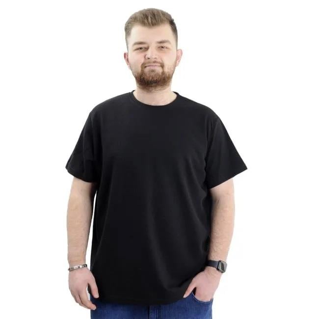 Erkek Battal Pamuklu Regular Fit Tişört 20033-SIYAH