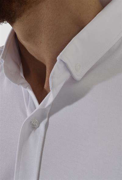 Erkek Kısa Kollu Nefes Alabilen Yazlık Pamuklu Slim Fit Gömlek 2910-G-BEYAZ