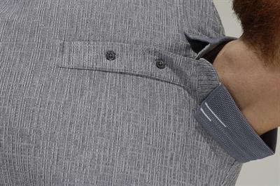 Erkek Polo Yaka Desenli Pamuklu Slim Fit Tişört 2976Y-GRİ
