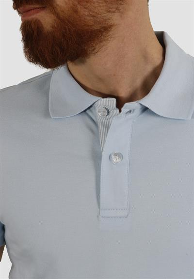 Erkek Polo Yaka Düz Pamuklu Slim Fit Tişört 3225Y-B.MAVİ