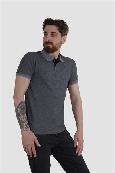 GLOBAY 3229Y HSK WF POLO YAKA T-SHIRT-ANTRASİT