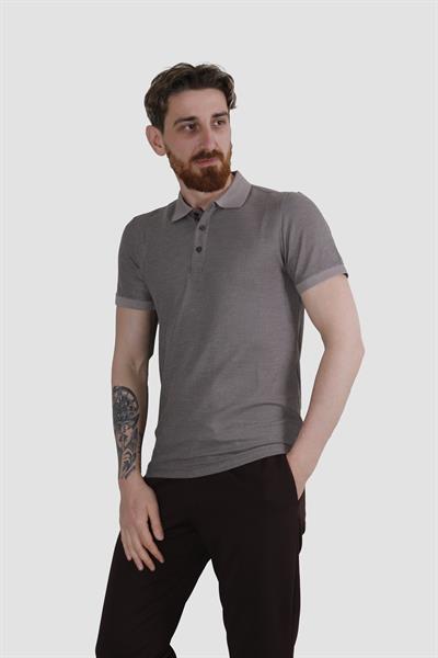 GLOBAY 3229Y HSK WF POLO YAKA T-SHIRT-VİZON