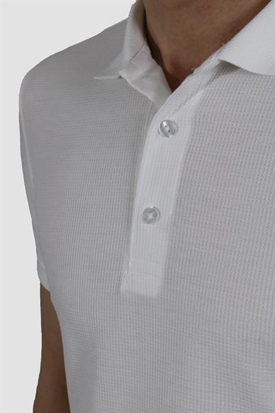 GLOBAY 3229Y HSK WF POLO YAKA T-SHIRT-BEYAZ