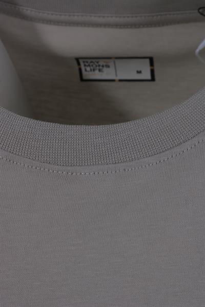Erkek Nakış İşlemeli Pamuklu Slim Fit Tişört T6024-GRİ