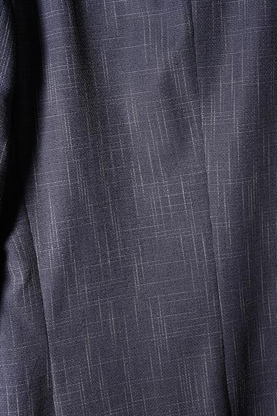 Erkek Tek Düğme Çizgili Desenli Yelekli Slim Fit Takım Elbise 6504-LACİVERT