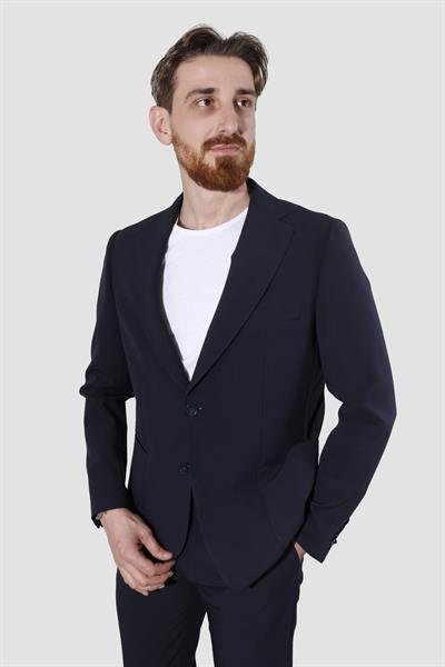 Erkek Jogger Slim Fit Takım Elbise RIGA-09-LACİVERT