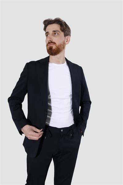 Erkek Jogger Slim Fit Takım Elbise RIGA05-LACİVERT