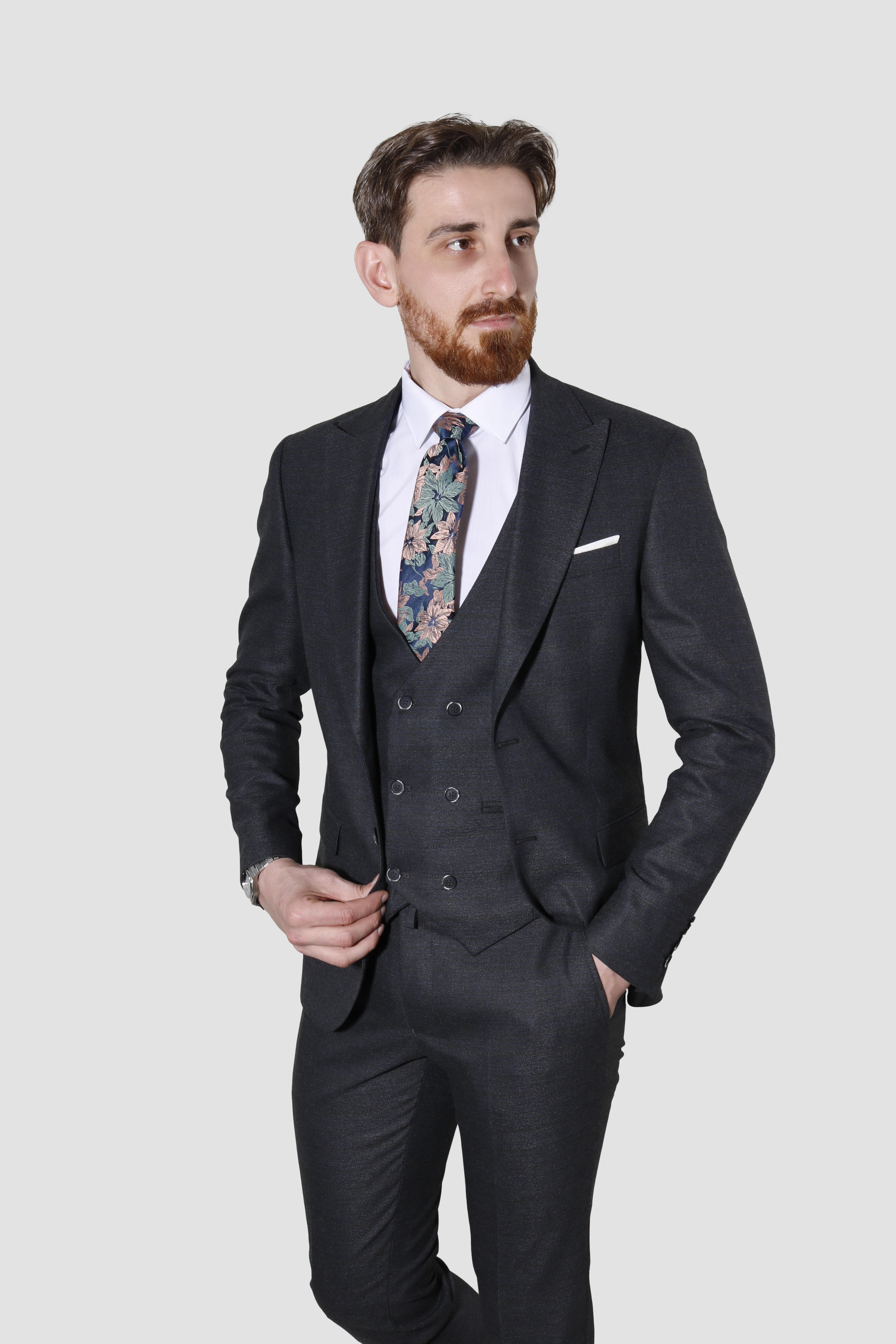 JANCARDIN 6566  SLIM FIT TAKIM ELBISE-SİYAH