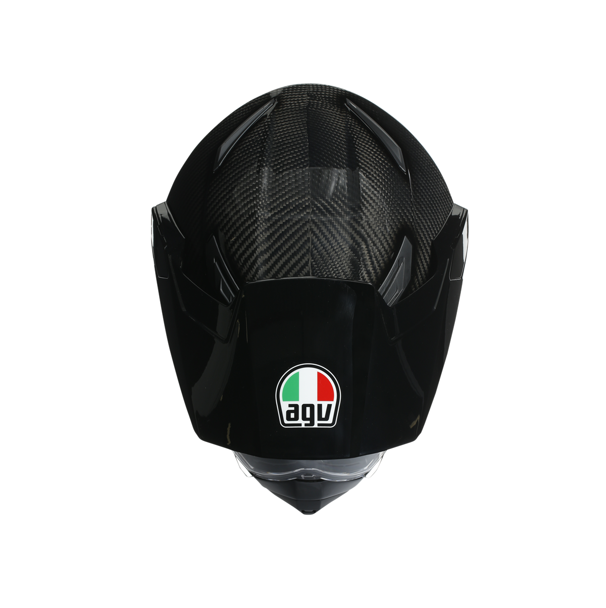 Agv AX9 Mono Glossy Carbon Kapalı Kask