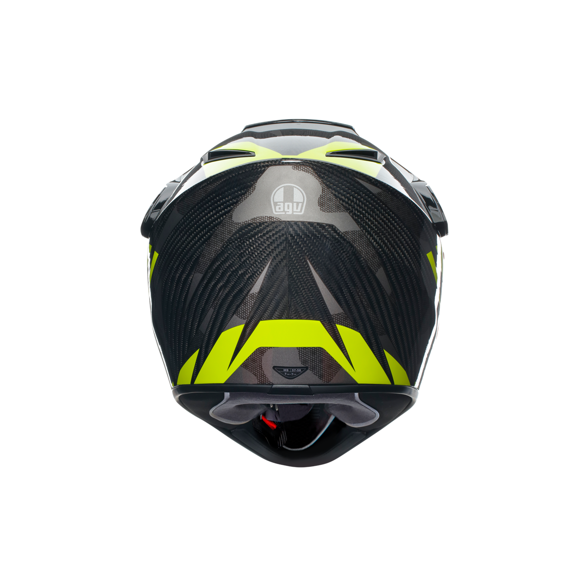 Agv AX9 Multi Steppa Carbon Grey Yellow Fluo Kapalı Kask
