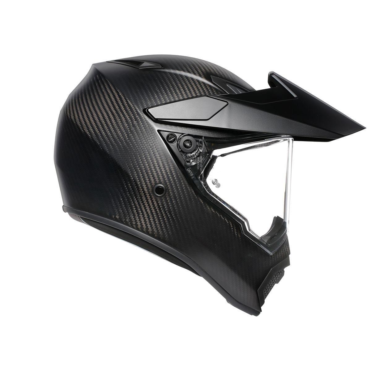 Agv AX9 Solid Matt Carbon Kapalı Kask