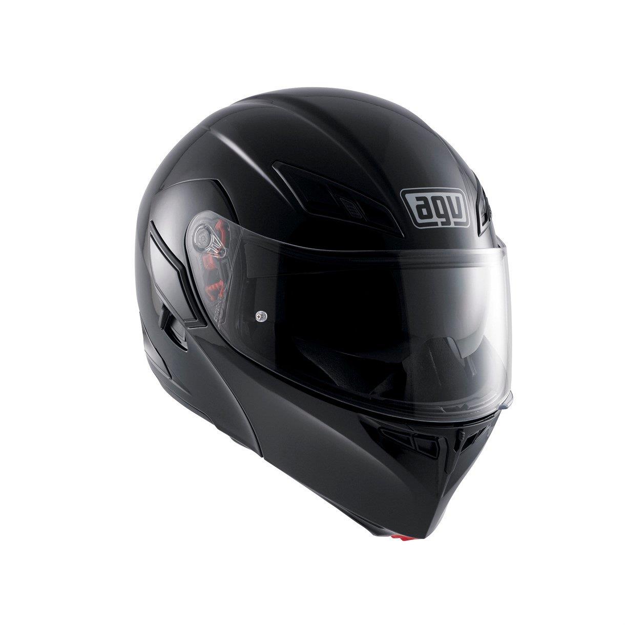 Agv Compact St Solid Plk Black Çene Açilir Kask - Pinlock Dahil