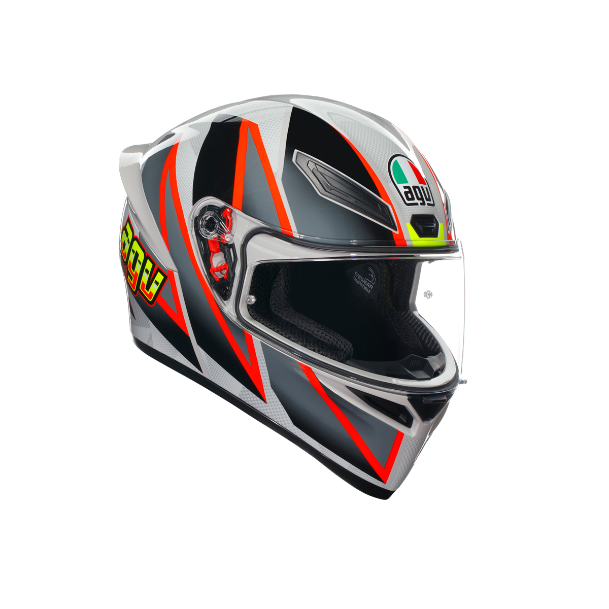 Agv K1 S Blipper Grey Red Kapalı Kask