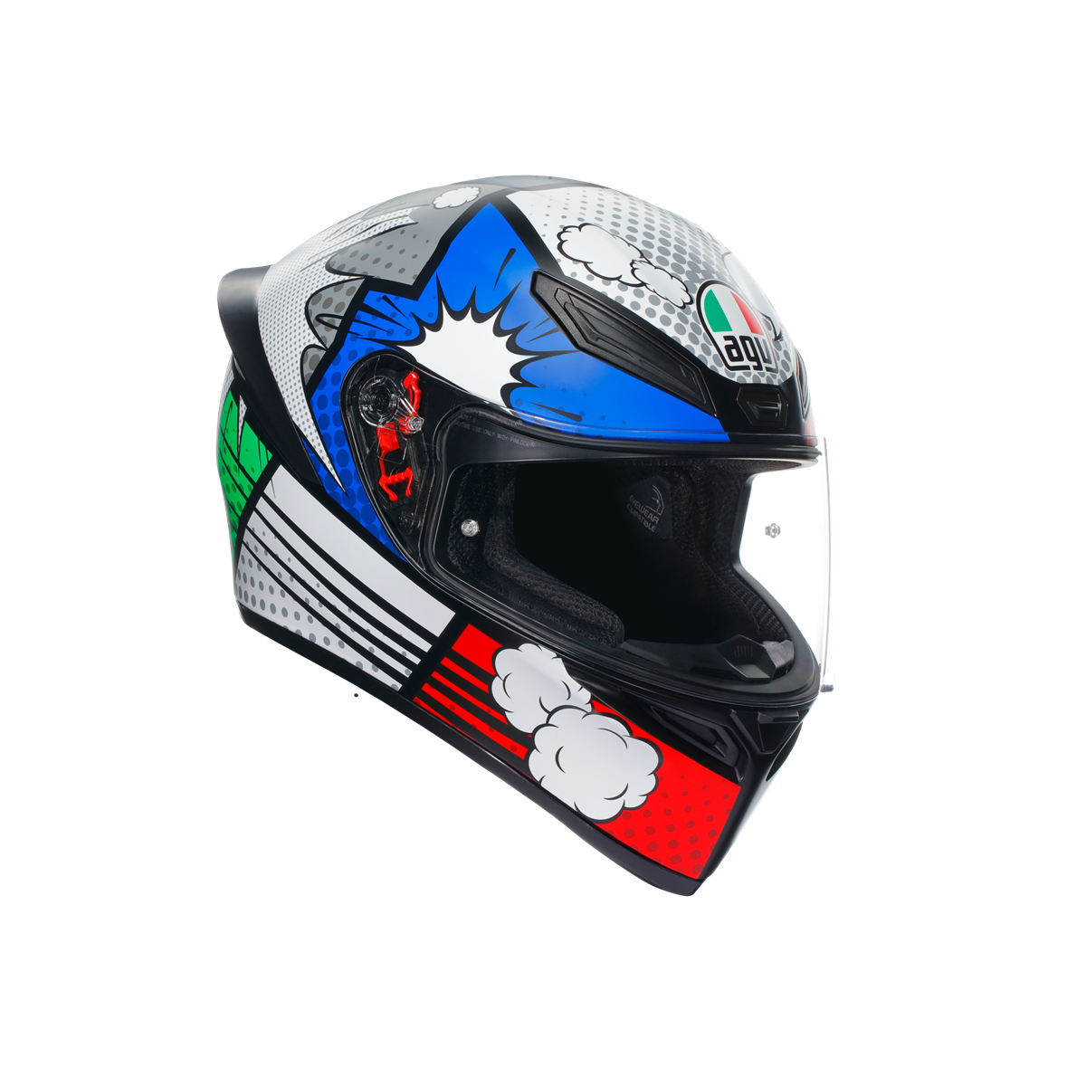 Agv K1S Bang Matt Blue Kapalı Kask
