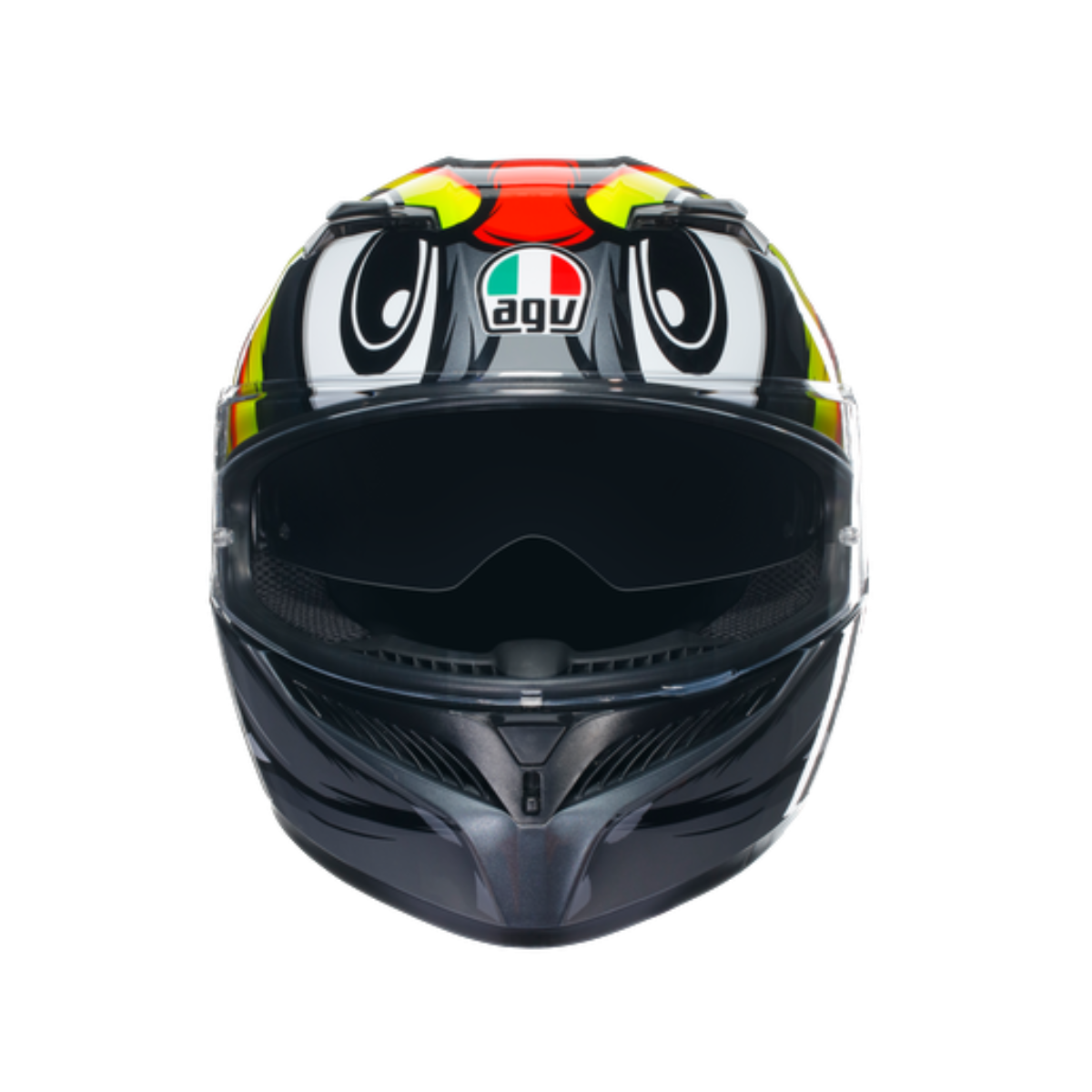 Agv K3 Birdy 2.0 Grey Yellow Red Kapalı Kask