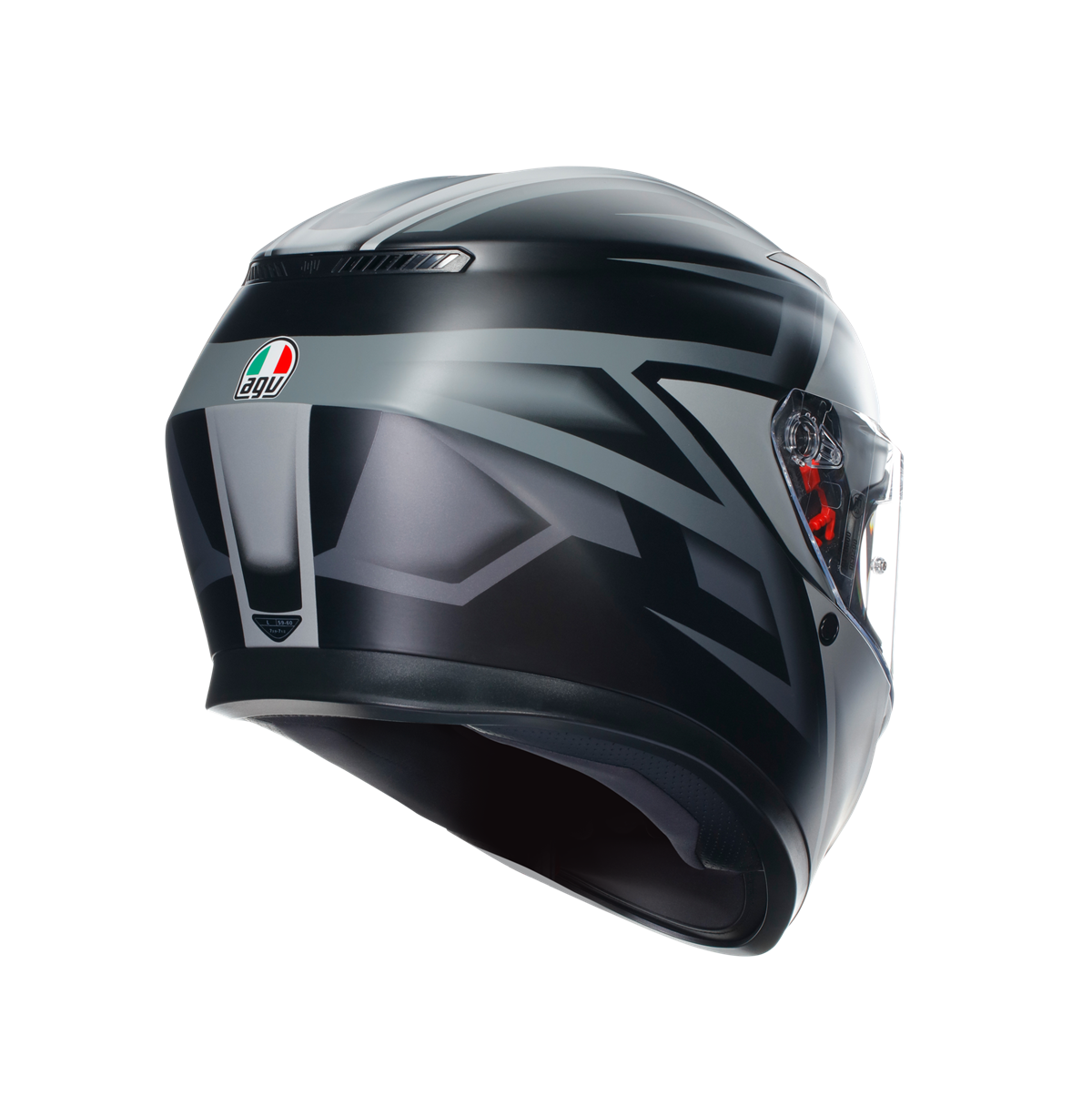 Agv K3 Compound Matt Black Grey Kapalı Kask