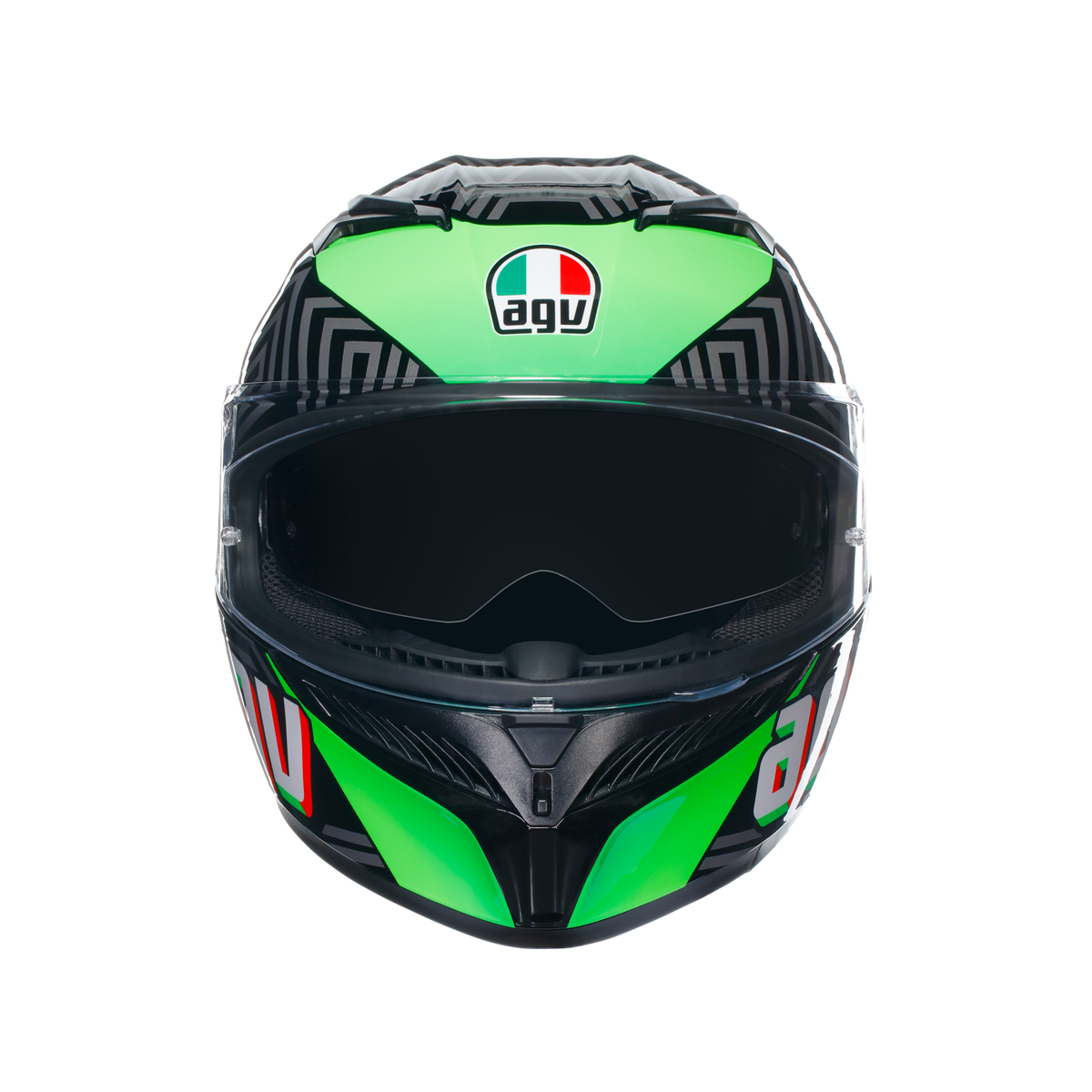 Agv K3 Kamaleon Black Red Green Kapalı Kask