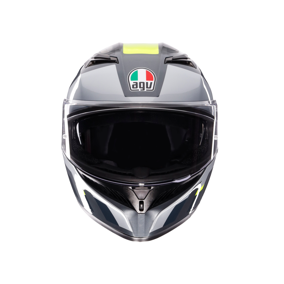 Agv K3 Mplk Shade Grey Yellow Fluo Kapalı Kask
