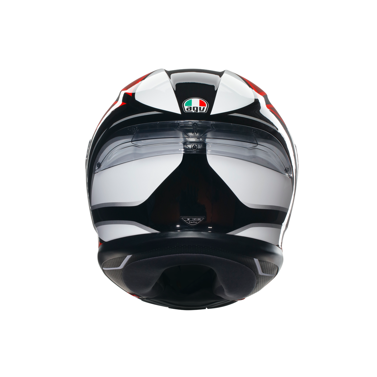 Agv K6 S Hyphen Black Red White Kapalı Kask