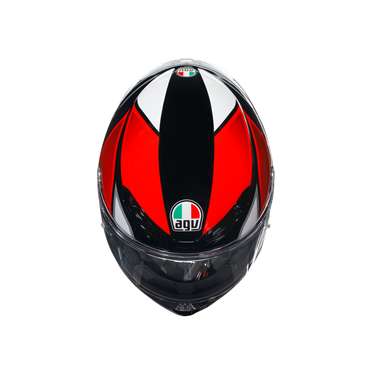 Agv K6 S Hyphen Black Red White Kapalı Kask