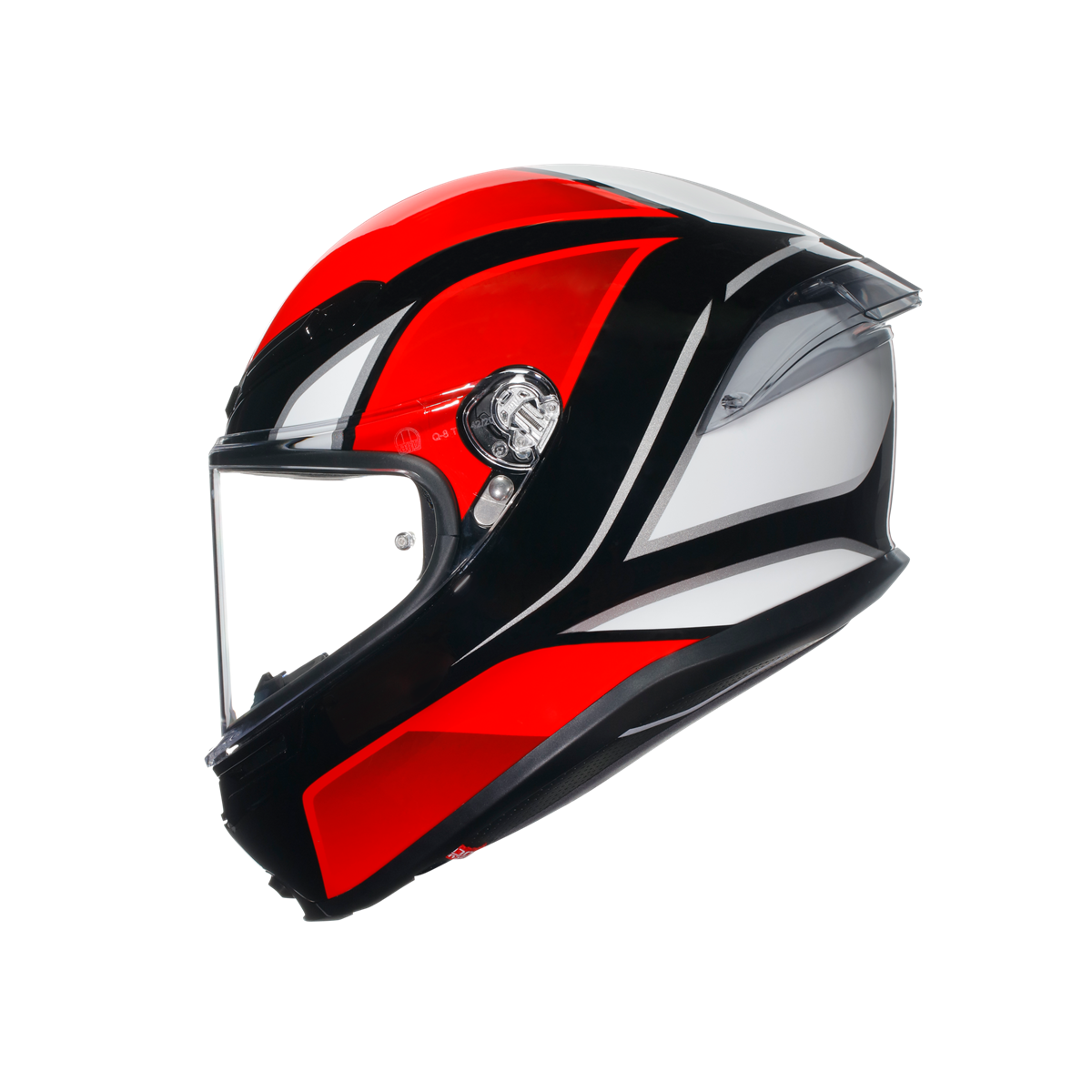 Agv K6 S Hyphen Black Red White Kapalı Kask