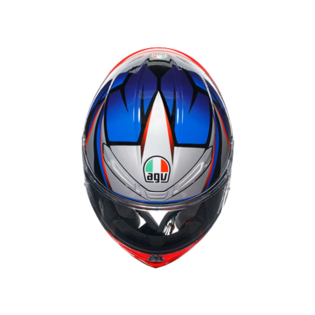 Agv K6 S Slashcut Blue Red Kapalı Kask