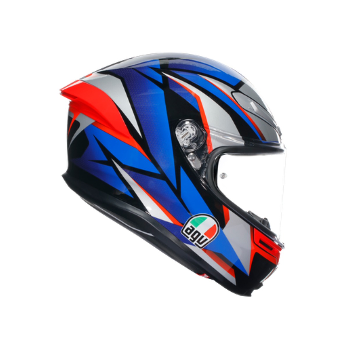 Agv K6 S Slashcut Blue Red Kapalı Kask