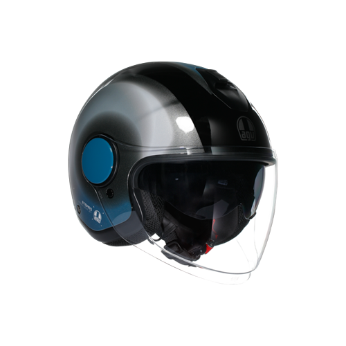 AGV KASK/ ETERES LEVANTO BLACK SILVER BLUE