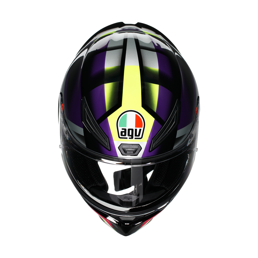 AGV KASK/K1 S E2206 FASTLAP BLACK PURPLE PINK M0196 FASTLAP