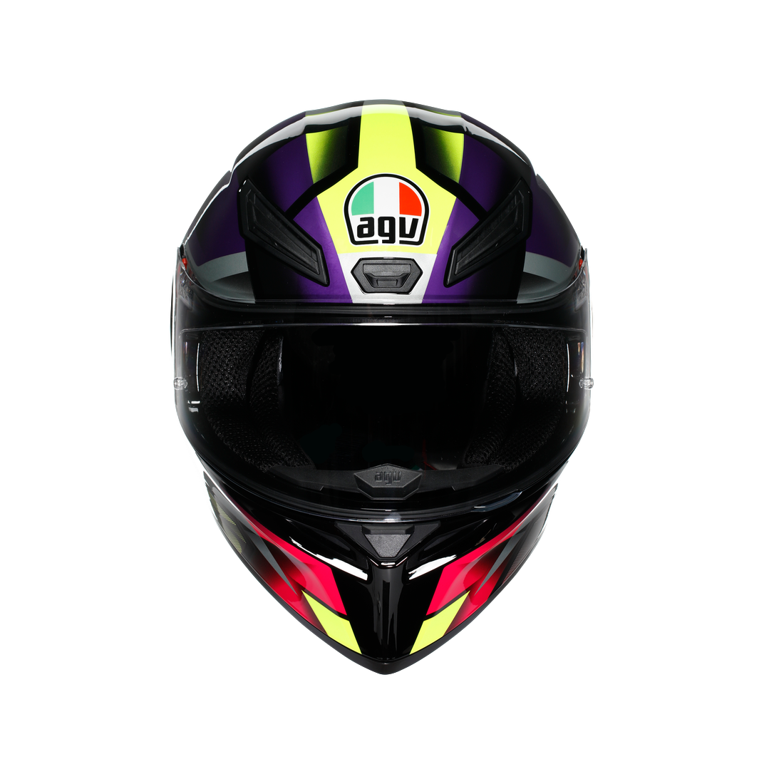 AGV KASK/K1 S E2206 FASTLAP BLACK PURPLE PINK M0196 FASTLAP