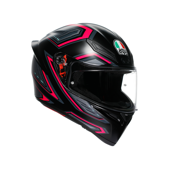 AGV KASK/K1 S E2206 SLING MATT BLACK PINK CONFİGURATİON