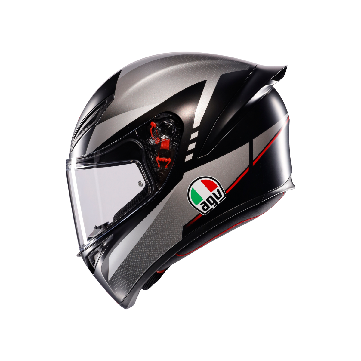 AGV KASK/K1 S LAP MATT BLACK/GREY/RED