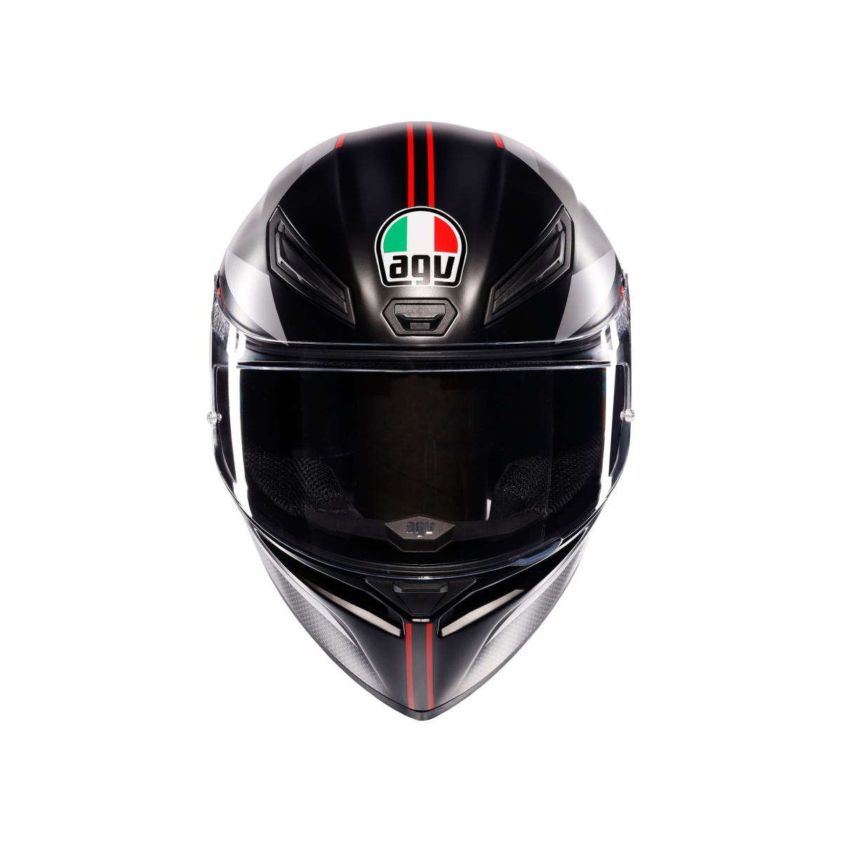 AGV KASK/K1 S LAP MATT BLACK/GREY/RED
