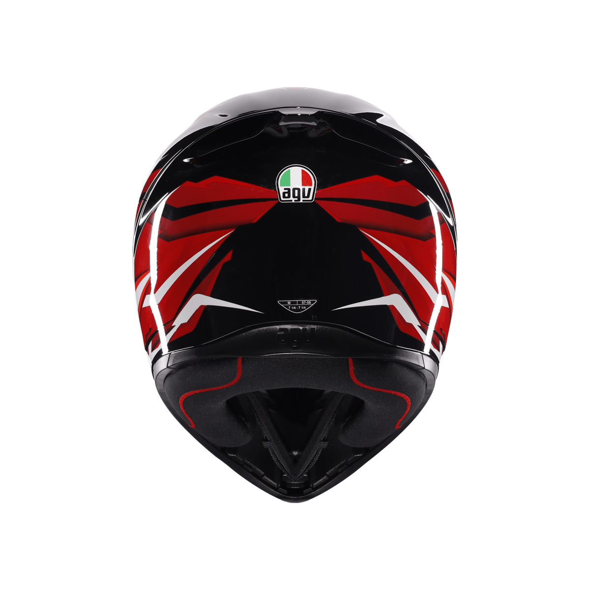AGV KASK/K1 S LION BLACK/RED/WHITE CONFİGURATİON