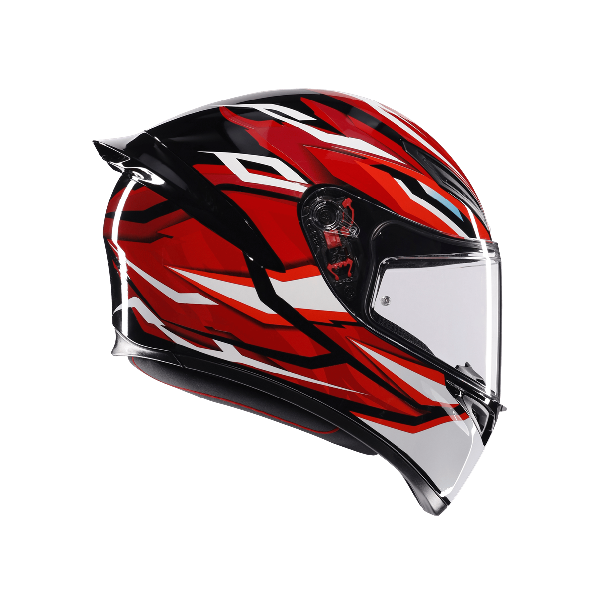 AGV KASK/K1 S LION BLACK/RED/WHITE CONFİGURATİON