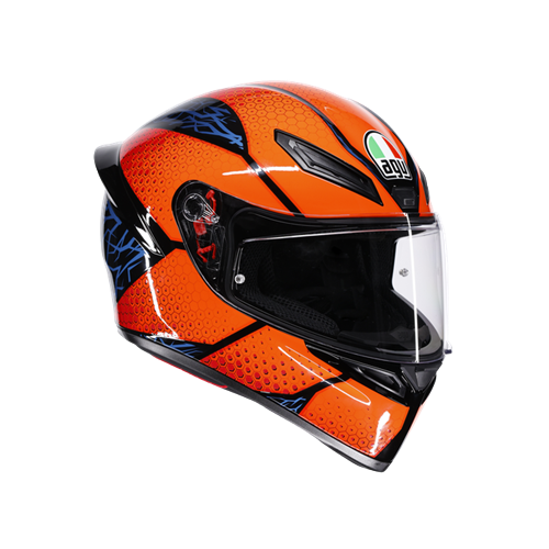 AGV KASK/K1 S SPEEDARMOR BLACK ORANGE BLUE