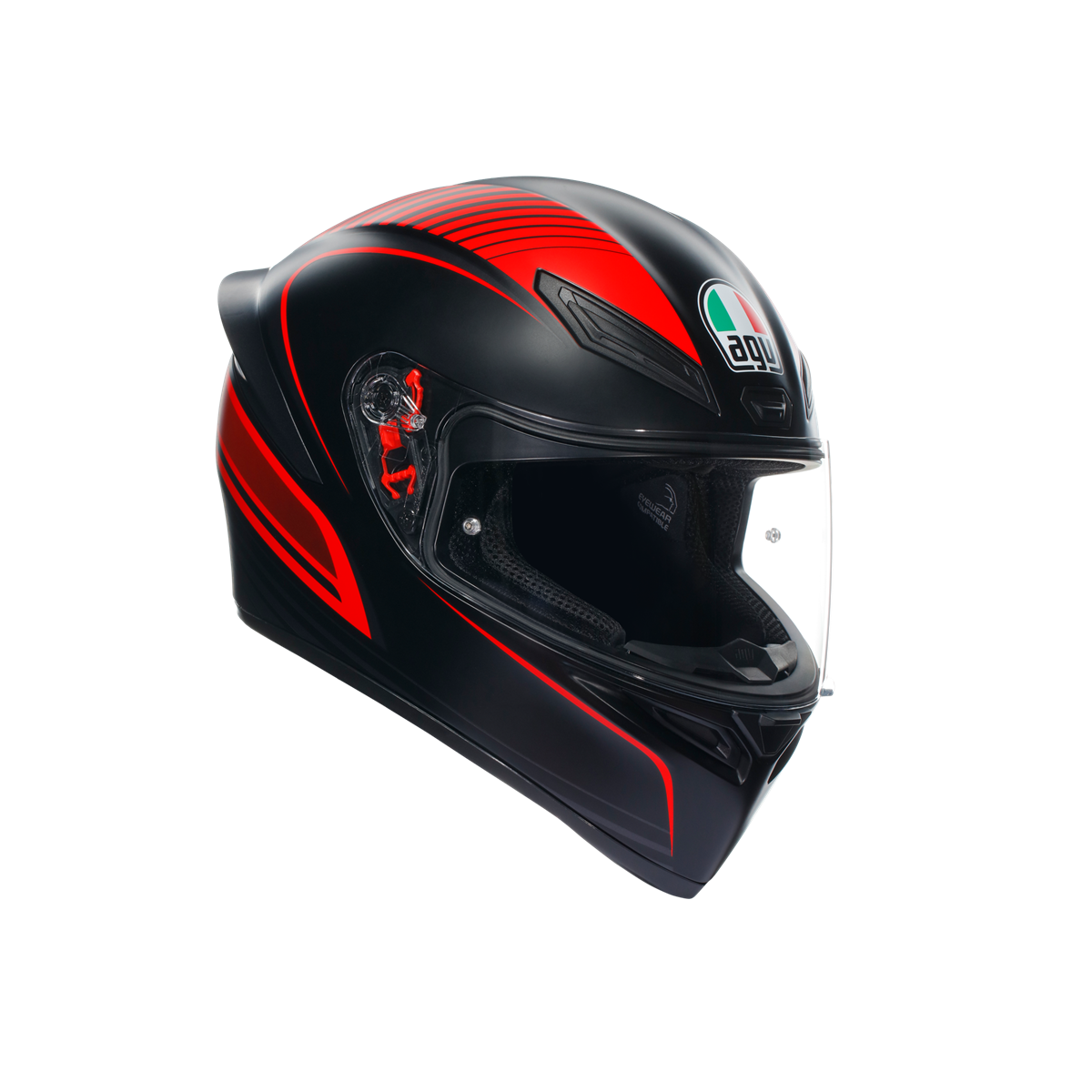 AGV KASK/K1 S WARMUP MATT BLACK RED