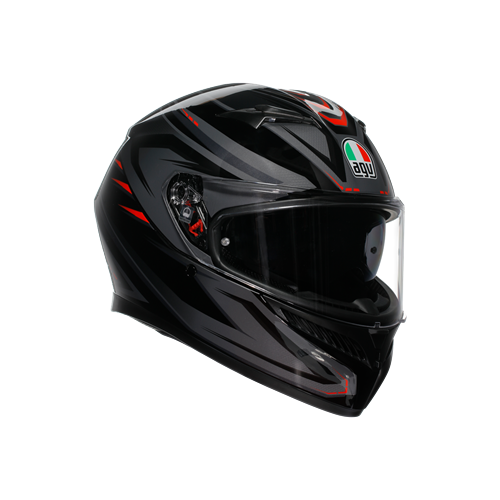 AGV KASK/K3  E2206 MPLK SYTH BLACK RED  CONFİGURATİON