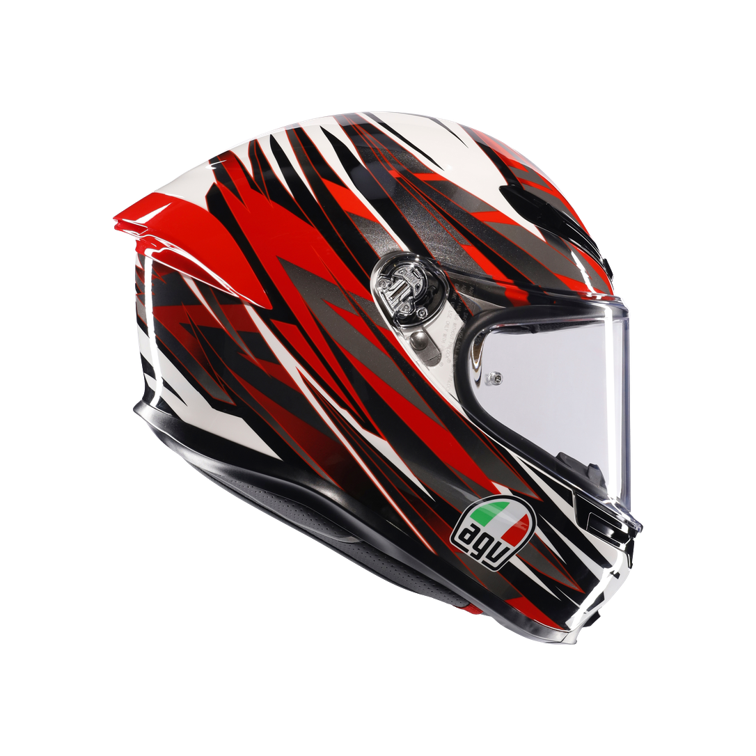 AGV KASK/K6 S E2206 MPLK REEVAL WHITE RED GREY M0165