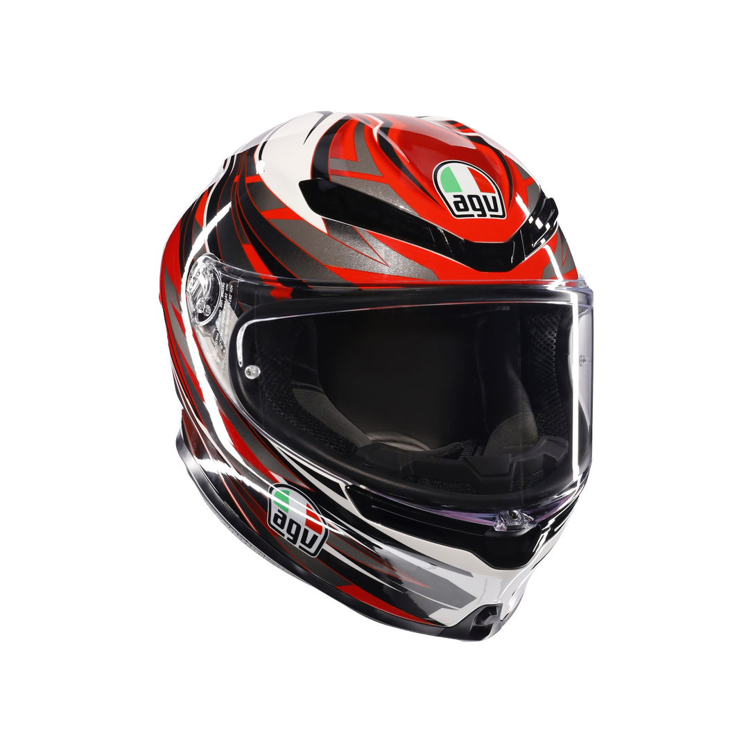 AGV KASK/K6 S E2206 MPLK REEVAL WHITE RED GREY M0165