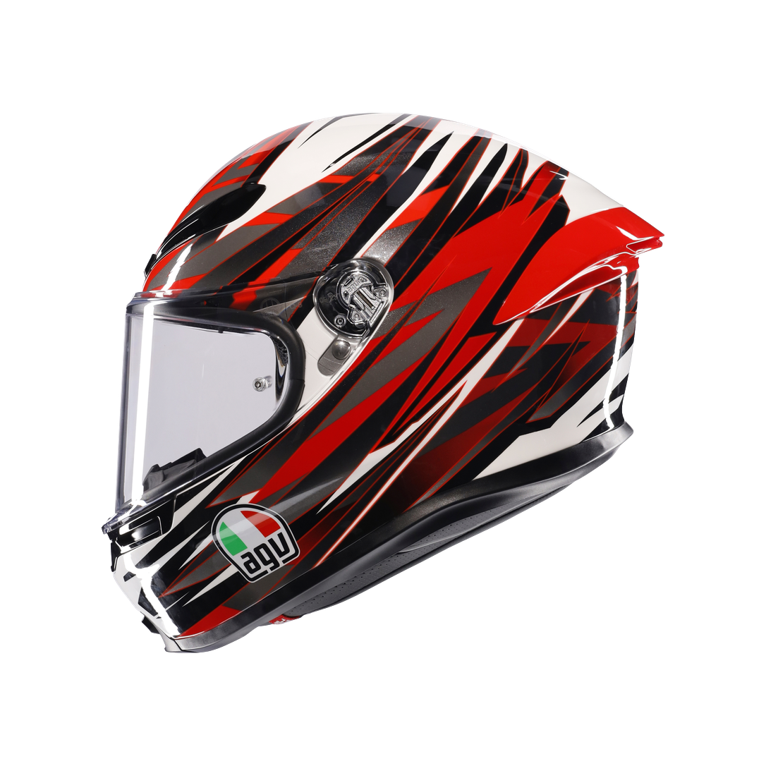 AGV KASK/K6 S E2206 MPLK REEVAL WHITE RED GREY M0165
