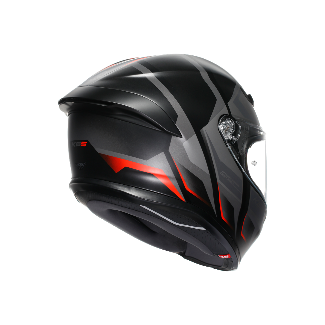 AGV KASK/K6 S MPLK KARVE MATT BLK GREY RED